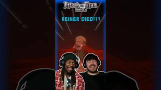 Reiner DIEDagain attackontitanreaction attackontitan reinerbraun anime animereaction levi [upl. by Bevash]