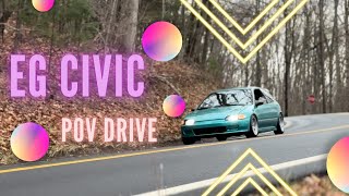 Honda Civic EG Hatch amp Eurobeat POV Drive session with  Kh0ri [upl. by Kin485]