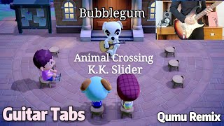 Bubblegum KK Slider Guitar TutorialTabs Animal Crossing Qumu Remix [upl. by Betti]