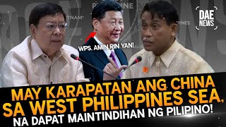 Marcoleta GINISA si Bensurto sa Karapatan ng CHINA sa WEST PH SEA na DAPAT MAINTINDIHAN ng PILIPINO [upl. by Broucek]