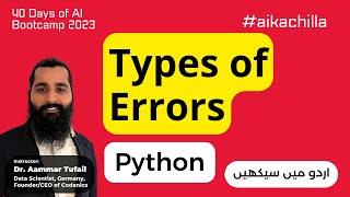 Types of Errors in Python  python pythonkachilla aikachilla [upl. by Clymer]