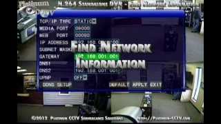 Find Network Settings on your DVR700x H264 Standalone DVR [upl. by Rett383]
