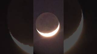 Waxing Crescent Moon 🌒 shorts moon live chandrayaan trend [upl. by Ressan]