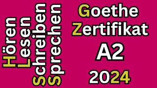 Hören Lesen Schreiben amp Sprechen A2 GoetheZertifikat  Modelltest 1 [upl. by Koeppel956]