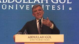 Abdullah Gül Kayseride dikkat çekici mesajlar verdi [upl. by Teik]