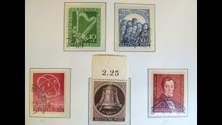 Briefmarken wertvoll oder nicht Der ungefähre Wert der Briefmarken von Berlin 1948  1956 [upl. by Misa]