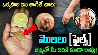 ఒక్కసారి ఇది తాగితే చాలు పైల్స్ జన్మలో మీ దరికి కూడా రావుPiles Treatment At Home hemorrhoids [upl. by Meggie]