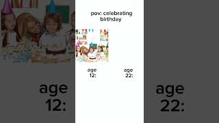 Kids vs adult celebrating birthday [upl. by Fulmer]