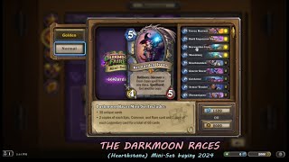 THE DARKMOON RACES Hearthstone MiniSet buying 2024 [upl. by Nwahsir]