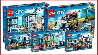 COMPILATION ALL LEGO City Police 2017  Speed Build for Collectors [upl. by Nylg]