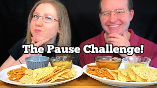 CHIPS amp HUMMUS PAUSE CHALLENGE MUKBANG [upl. by Fennie]