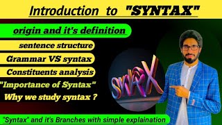 syntax  sentence structure  constituent analysis importance [upl. by Aticnemrac]