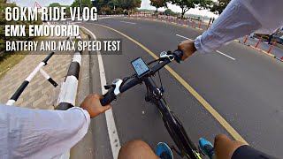 Battery Life And Speed Test Of Emx Emotorad  Ride Vlog 🎬🚴‍♂ [upl. by Junko]