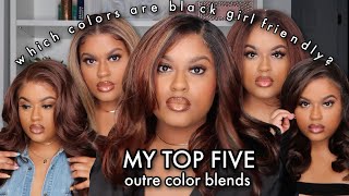 MY TOP 5 OUTRE COLOR BLENDS THAT ARE BLACK GIRL FRIENDLY  Courtney Jinean [upl. by Sarat]