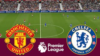 Manchester United 2 vs 1 Chelsea  Video Game Simulation PES 2021 [upl. by Anit308]