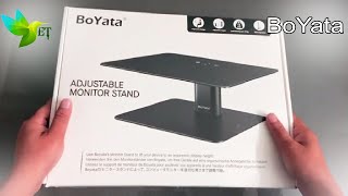 Unboxing and Review  BoYata adjustable monitor stand [upl. by Joshua]