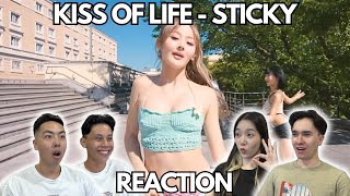 KISS OF LIFE 키스오브라이프 Sticky Official Music Video REACTION [upl. by Nosbig22]