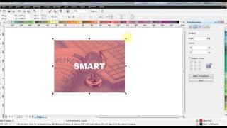 Cara membuat background transparant CorelDRAW X4 [upl. by Jonis]