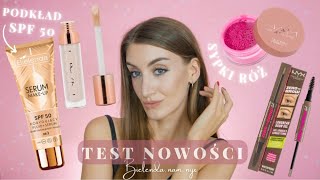 Podkład z SPF 50 BIELENDA Serum makeup NYX zero to brow sypki róż NAM i korektor z efektem botoxu [upl. by Ynna]