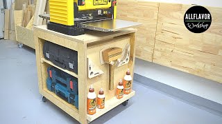 Make a Rolling Tool Cart  DIY Planer Stand [upl. by Ahsratal]