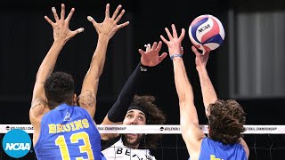 UCLA vs Long Beach State 2024 NCAA mens volleyball championship highlights [upl. by Duaner729]