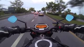 Kawasaki Z1000 in Bangkok Traffic jam [upl. by Dric]