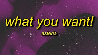 asteria  WHAT YOU WANT feat Hatsune Miku Lyrics [upl. by Lyn]