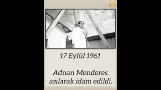 Adnan Menderes asılarak idam edildi 1961 [upl. by Aicillyhp360]