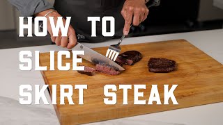 How to Slice Skirt Steak  Butcher Shop Bootcamp [upl. by Enilav]