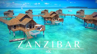 Zanzibar Island 4K Drone 🇹🇿 Tanzania Summer Vibes [upl. by Erdda]