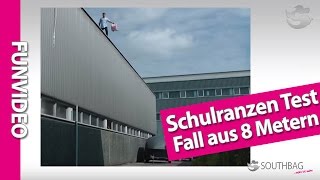 Schulranzen Test  Fall aus 8 Metern Höhe [upl. by Egedan]