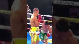 Wow SloMo Elite prospect Rohan Polanco brilliant counter punch knockdown of Diaz boxing boxeo [upl. by Ymeon]