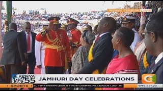 President Kenyattas surprise salute to First Lady Margaret Raila Odinga [upl. by Suanne]