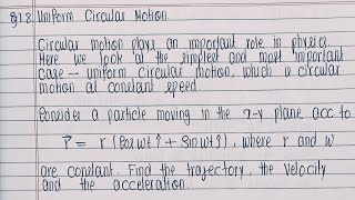 Uniform Circular motion  Example 18 An Introduction to Mechanics by D Kleppner and R Kolenkow [upl. by Annavaj]