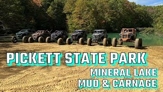 Pickett state park jamestown TN to KY SXS UTV MUD AND ROCKS [upl. by Duomham]