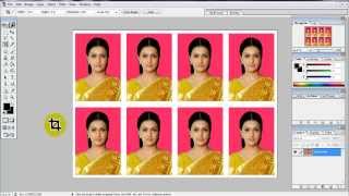 create Passport size Photo in adobe Photoshop 70 [upl. by Sue]