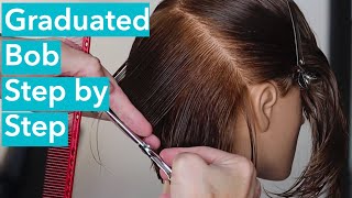 How to do a Bob Cut  Short Hair Tutorial  Girls Haircuts [upl. by Durrej]