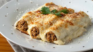 Si te encantan los CANELONES esta receta te va gustar  Relleno de carne ORIGINAL [upl. by Brien429]