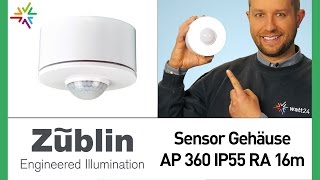 Züblin Gehäuse für Bewegungsmelder AP 360 Gehäuse IP55 RA 16 m [upl. by Odnamla]