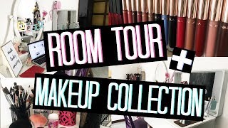 ROOM TOUR amp MAKEUP COLLECTION  ECCO TUTTI I MIEI TRUCCHI   Adriana Spink [upl. by Yehudi871]