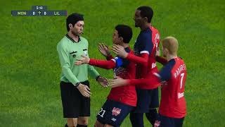 MONTPELLIER VS LILLE  LIGUEE 1 PES 21 GAMEPLAY [upl. by Idalla]