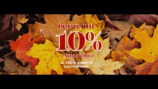 Ad ottobre extra 10 di sconto dal prezzo outlet 50 [upl. by Rainger]