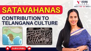 Satavahanas Contribution to telangana culture Explained  Vishnu IAS Academy telanganaculture [upl. by Akerehs]