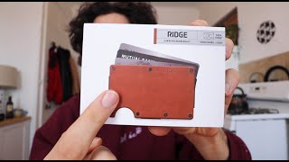 RIDGE WALLET Review and Unboxing [upl. by Gallager]