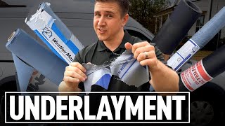 Roofing Underlayments EXPLAINED by a roofer Tar Paper Synthetic Ice and Water Shield [upl. by Kcirredal]