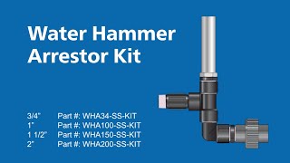 Water Hammer Arrestor Kit 34quot  Dosatron [upl. by Briant]