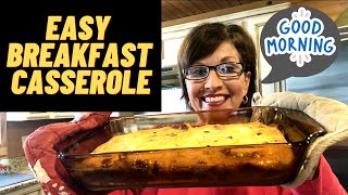 Sausage BREAKFAST CASSEROLE  Quick Breakfast Idea [upl. by Rhtaeh903]