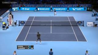 ATP World Tour Finals 2011 RR2  Roger Federer vs Rafael Nadal [upl. by Westlund]