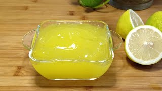 Crème au citron 🍋 sans œufs et sans beurre  recette facile et rapide Lemon curd [upl. by Ariaz]