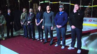 Derek Boogaard Tribute Ceremony  Minnesota Wild  11272011 HD [upl. by Desirea330]